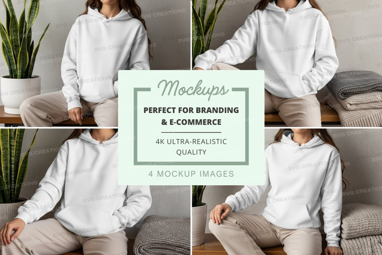 Casual comfort in white hoodies