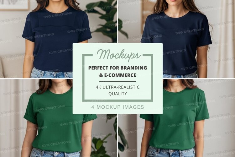 T-shirt mockup collection example image 1