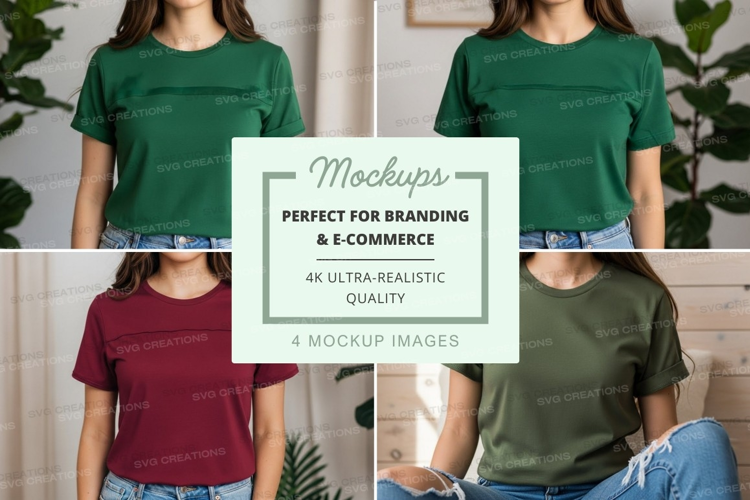 Collection of solid color t-shirts