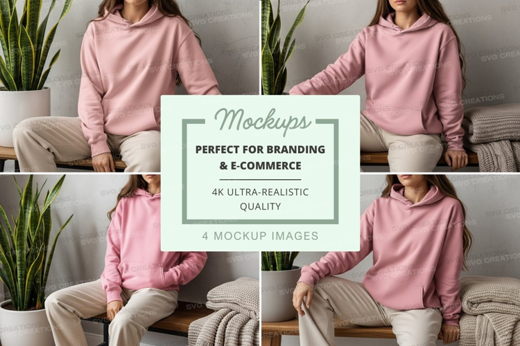 Comfort and relaxation in pink hoodie