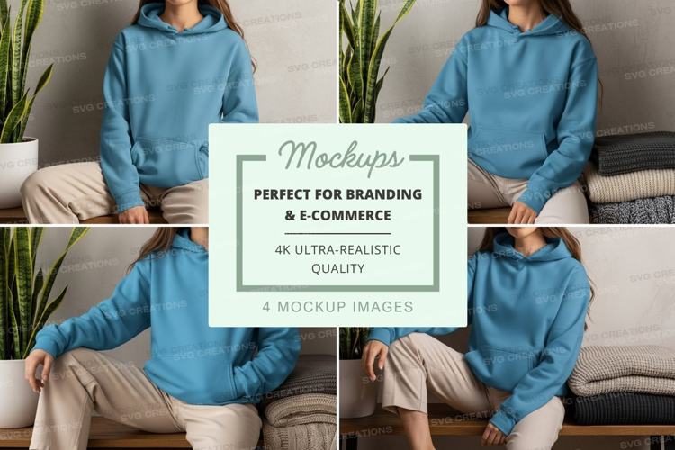 Casual comfort in blue hoodies