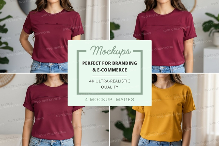 Casual t-shirt mockup
