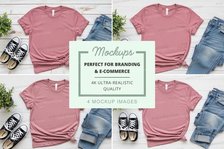 White Tshirt Mockup Image 11