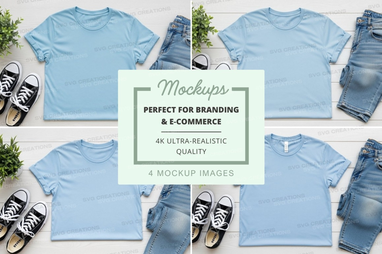 Casual summer outfit mockup