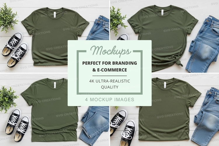 Casual outfit mockup