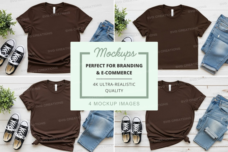 Casual outfit mockup