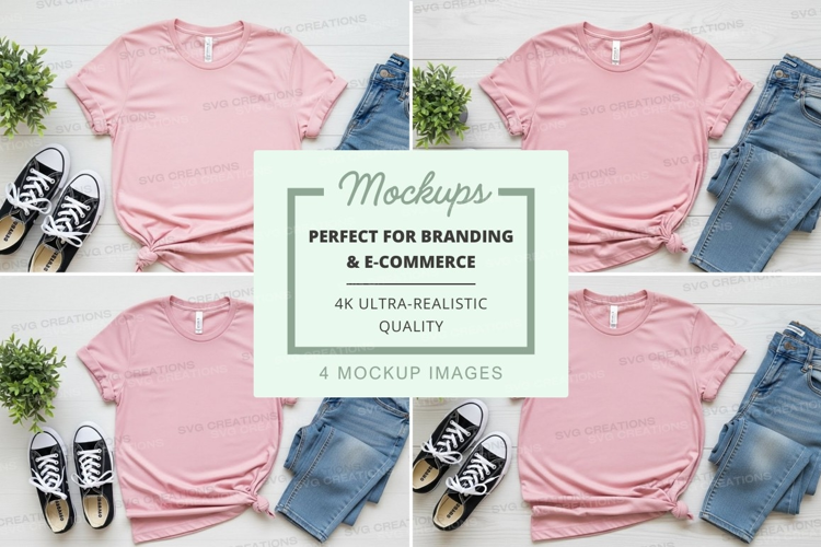 Casual outfit mockup