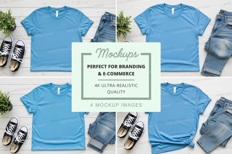 Casual summer outfit mockup