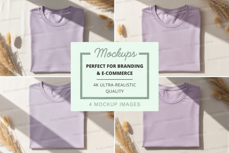 Lavender t-shirt mockup