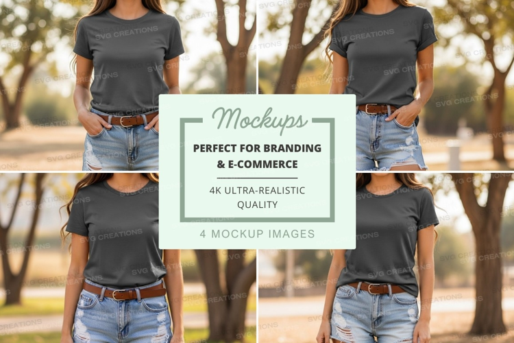 Casual summer outfit mockup