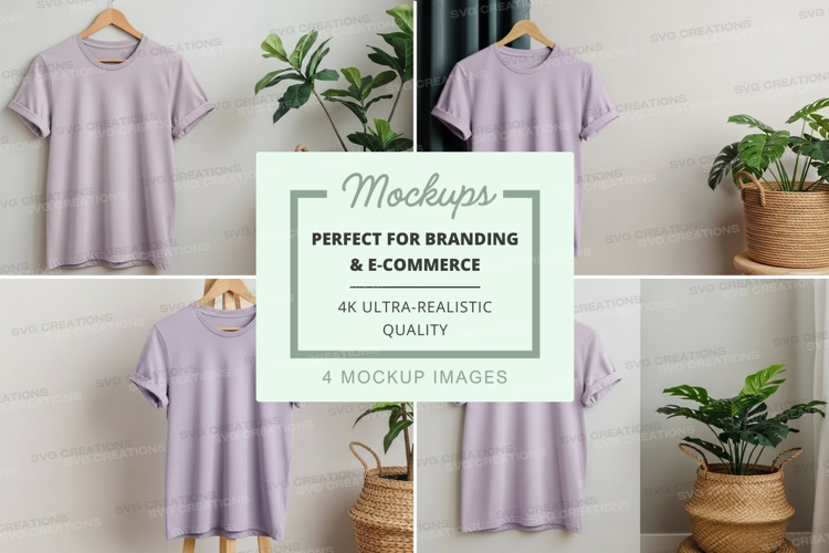 Lavender t-shirt mockup