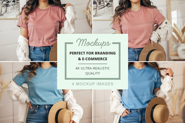 Casual summer fashion mockup