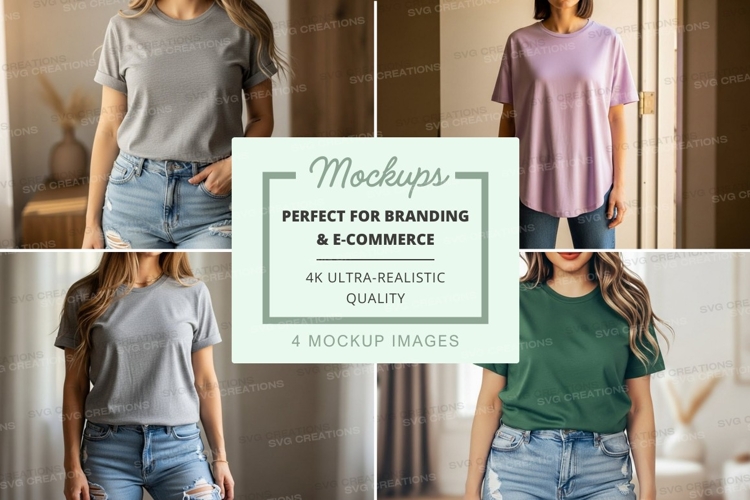 Casual t-shirt mockup