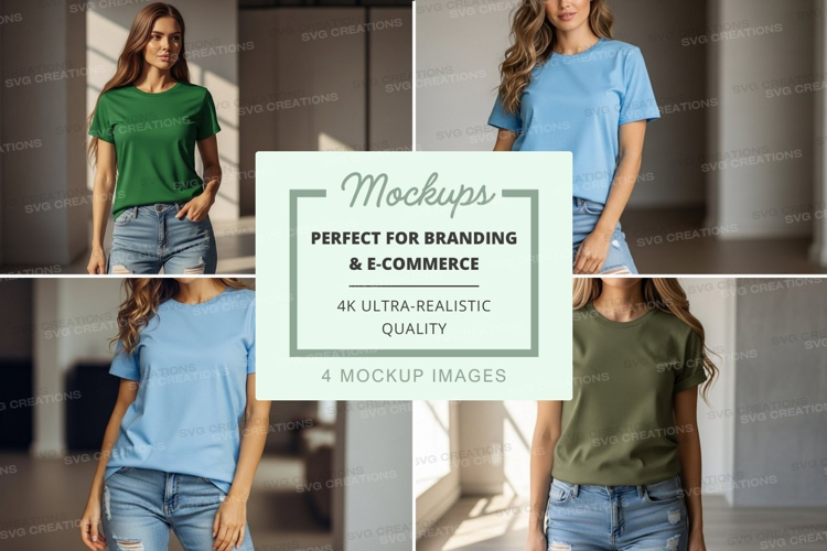Casual t-shirt mockup