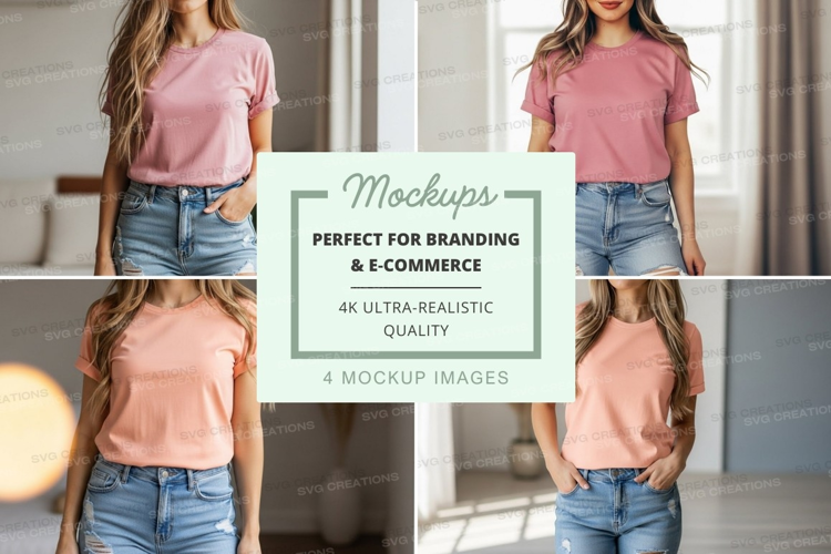 Casual summer outfit mockup