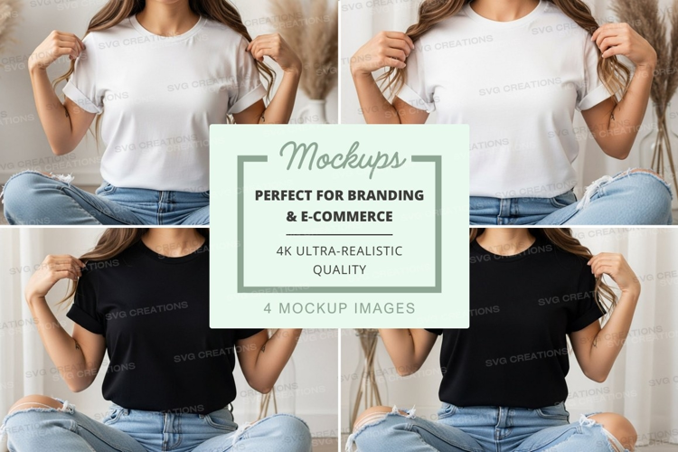 Casual t-shirt mockup