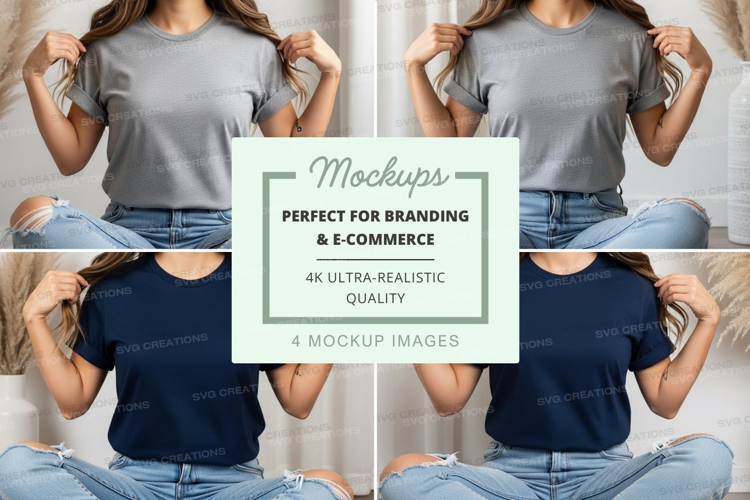 Casual outfit mockup