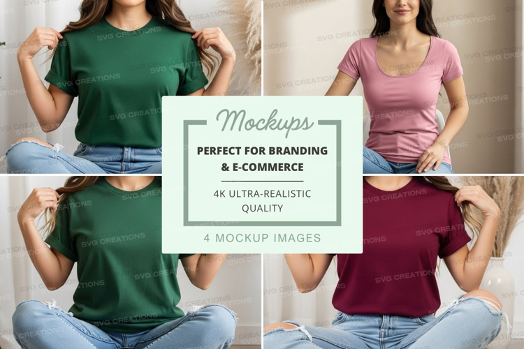 Casual t-shirts mockup