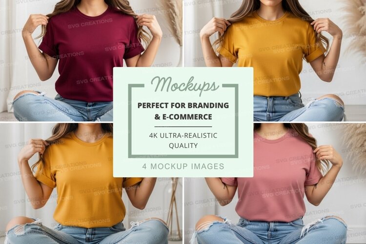 Casual t-shirt mockup example image 1