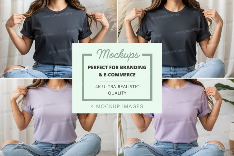 Casual t-shirt mockup
