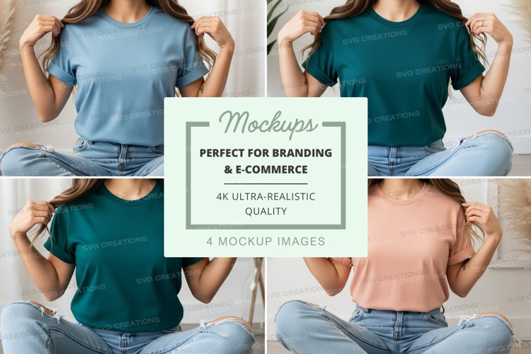 Casual t-shirt mockup