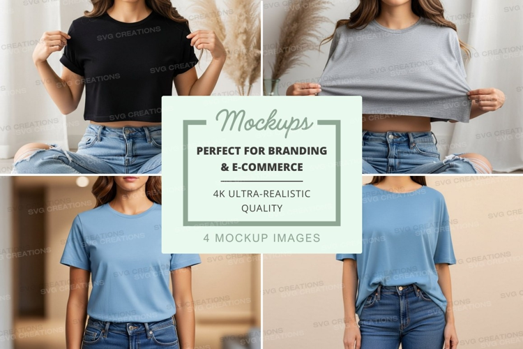 Casual t-shirt mockup