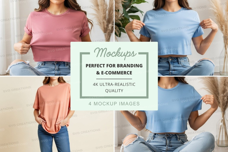 Casual t-shirt mockup