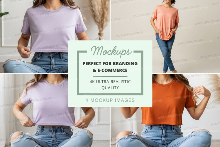 Casual t-shirts mockup