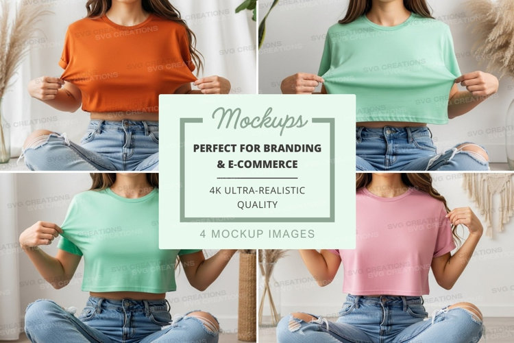 Casual t-shirt mockup