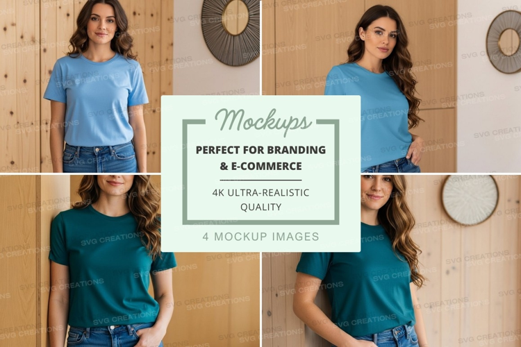 Casual t-shirt mockup