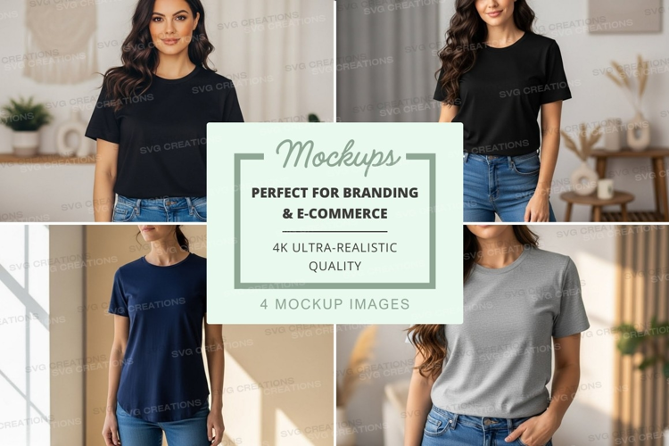 Women's t-shirt mockup