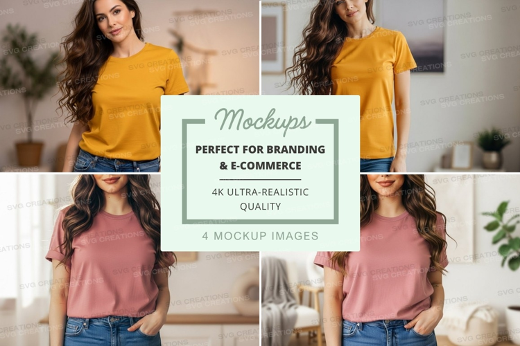 Casual t-shirt mockup