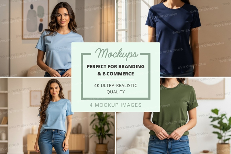 Casual t-shirt mockup