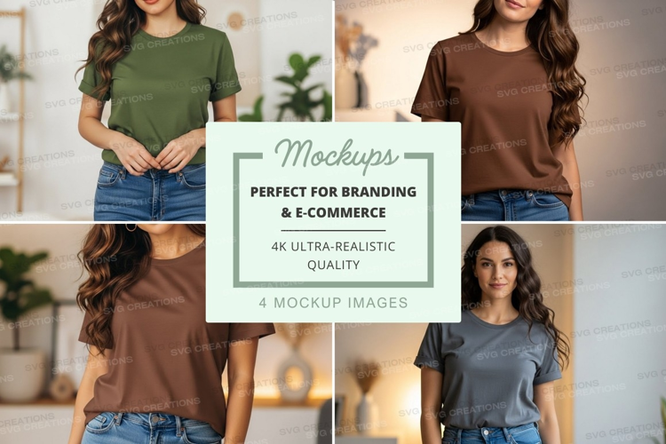 Casual t-shirt mockup