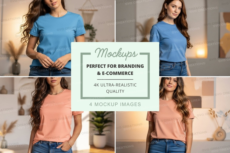 Casual t-shirt mockup