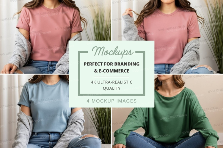Casual t-shirt mockup