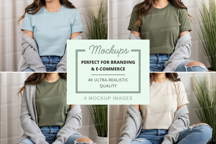 Casual outfit mockup