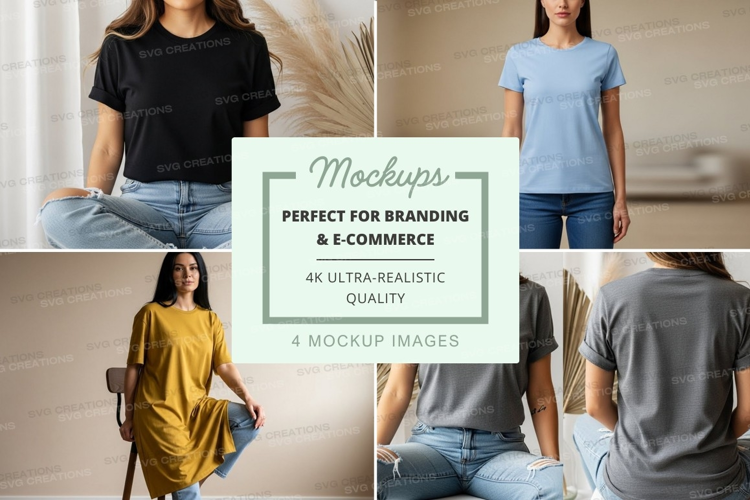 Casual t-shirts mockup