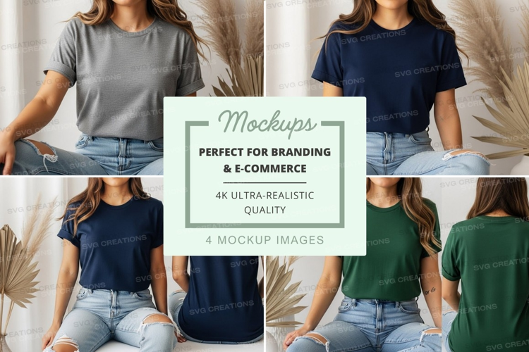 Casual t-shirts mockup