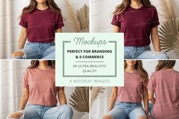 Casual t-shirt mockup example image 1