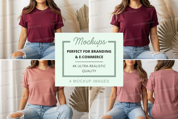 Casual t-shirt mockup