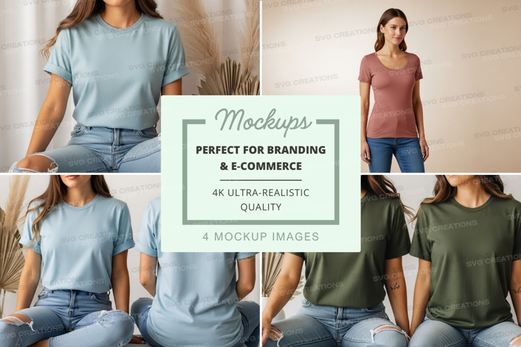 Casual t-shirt mockup