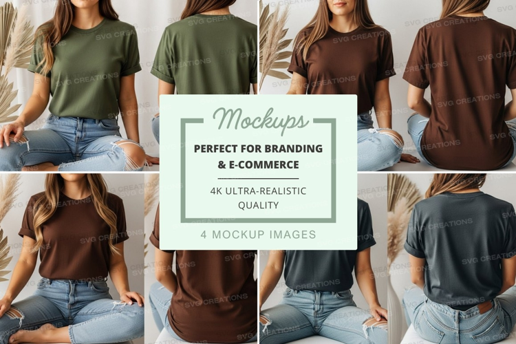 Casual t-shirt mockup