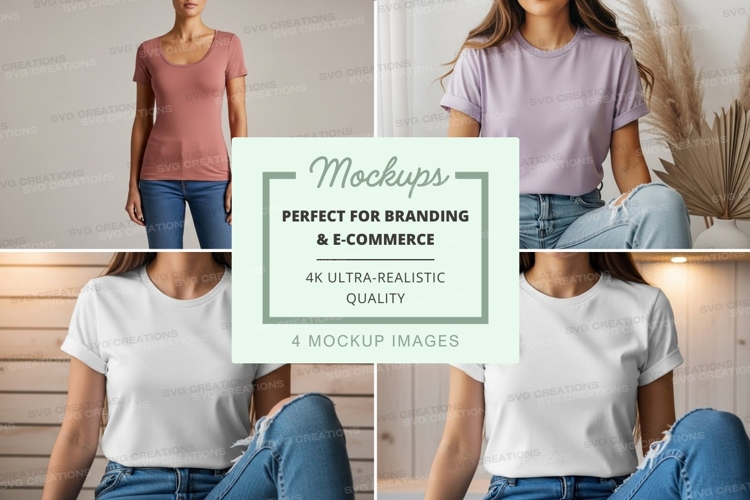 Casual t-shirt mockup