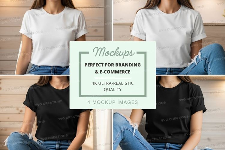 Casual t-shirt mockup