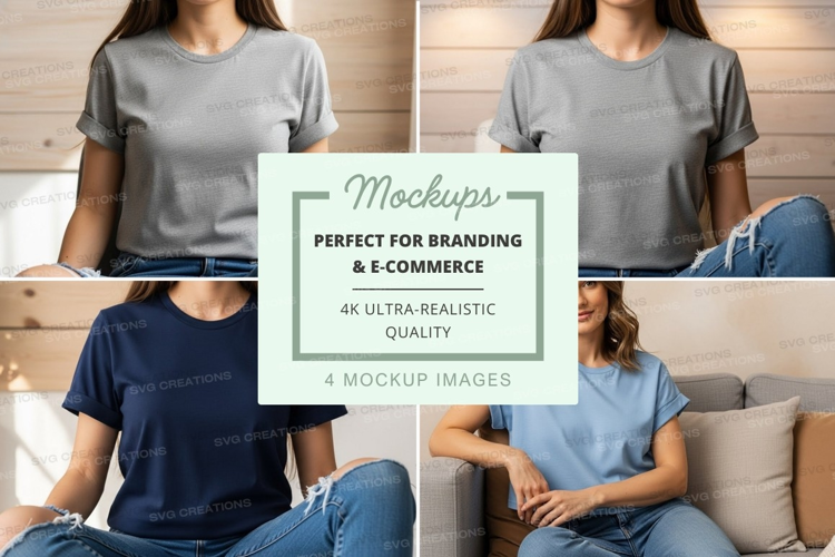 Casual t-shirt mockup
