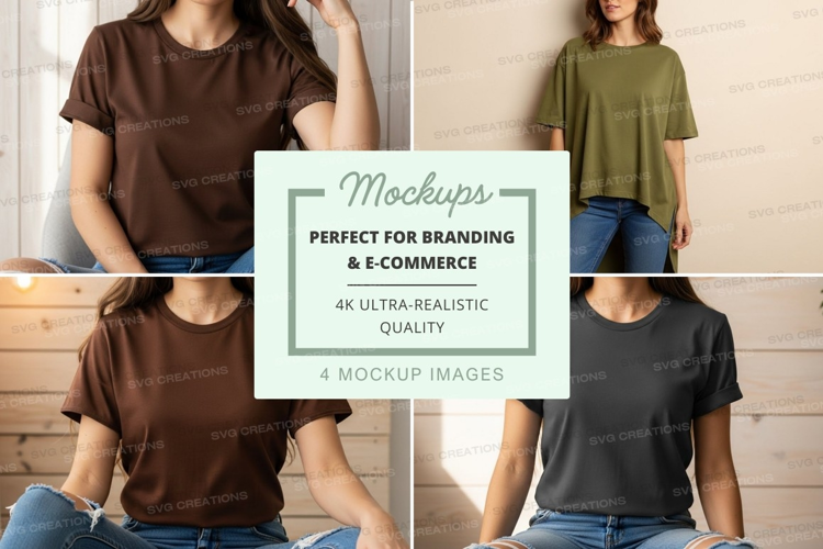 Casual t-shirts mockup