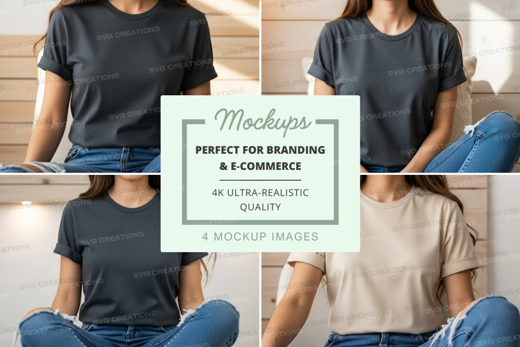 Casual t-shirt mockup