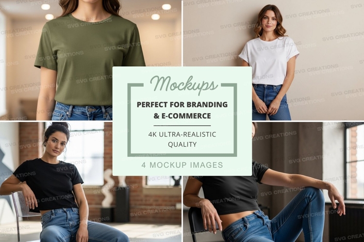 Casual t-shirt mockup