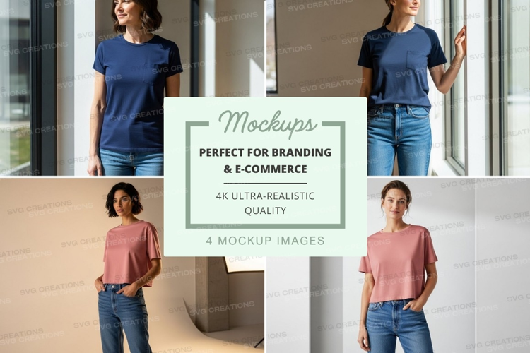 Casual t-shirt mockup